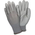 Safety Zone Gloves, Polyurethane-Coated, Medium, 12 PR/DZ, Gray, PK12 SZNGNPUMD4GY